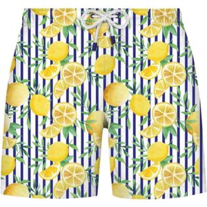 WESTMARK LONDON Zwemshorts  navy / geel / lichtgroen / wit