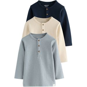 Next Shirt  chamois / navy / lichtblauw