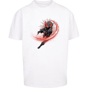 F4NT4STIC Shirt 'DC Comics Aquaman Black Manta Flash'  grafiet / rood / zwart / wit