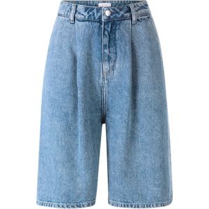 Rich & Royal - Korte Broeken - Blauw Denim - Regular Fit - High Waist
