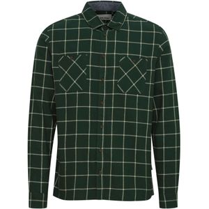 BLEND Overhemd  groen / wit