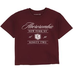 Abercrombie & Fitch Shirt  bourgogne / wit