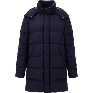 Boggi Milano - Sankt Moritz - Parka - Blauw - Wol - 700 Fill Power Ganzendons