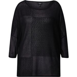 Ulla Popken Oversized trui  zwart