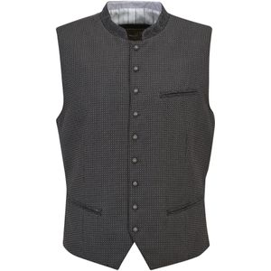 MARJO Klederdracht gilet 'Palling'  antraciet / wit