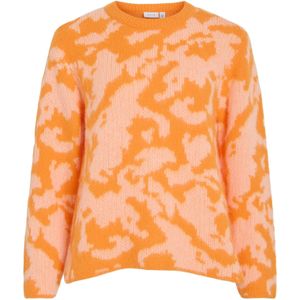 VILA Trui 'VIMATTA'  beige / oranje
