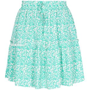 swirly Rok 'Back To School'  turquoise / wit