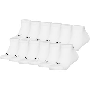 Puma - Sokken Plain Sneaker - Effen - 12P Verpakking van 12