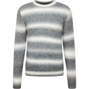 QS Trui  grijs / donkergrijs / wit