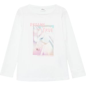 T-shirt - A-vormige Top - Lange Mouwen - Zacht Geborsteld Katoenen Jersey