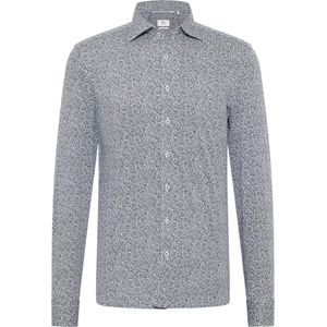 Eterna - Overhemd - Donkerblauw - Slim fit - NON IRON (strijkvrij)