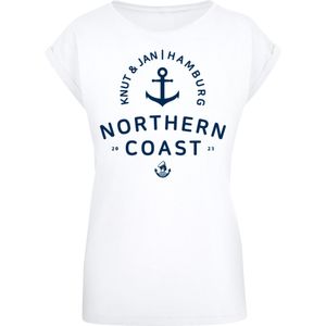 F4NT4STIC Shirt  navy / wit