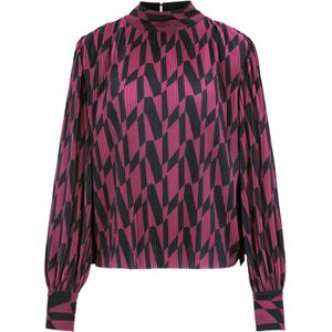 Guido Maria Kretschmer Women Blouse 'Susan'  donkerroze / zwart