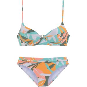 Sunseeker - Beugelbikini Allis - Wit - Geel - Gewatteerde Cups