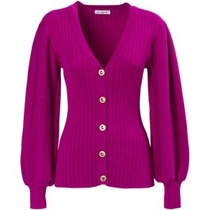 Influencer Gebreid vest  fuchsia