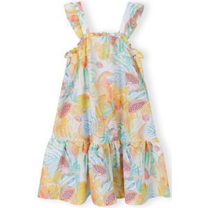 MINOTI Jurk  lichtblauw / lichtgroen / oranje / offwhite