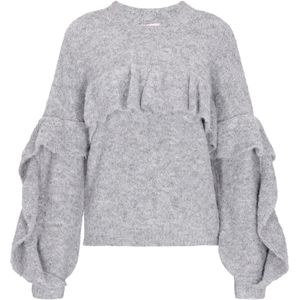 MYMO Oversized trui 'Young Fashion'  grijs gemêleerd