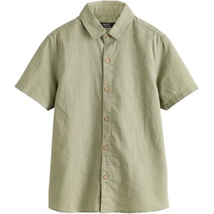 Next - Overhemd - Olijfgroen - Comfort Fit - Kwartmouw