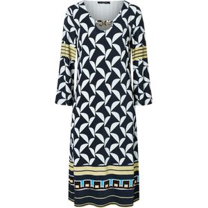 Ana Alcazar Jurk 'Zilmi'  blauw / geel / zwart / wit