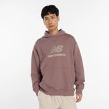 New Balance - Terry - Heren Hoodies - Bruin - Katoen Jersey