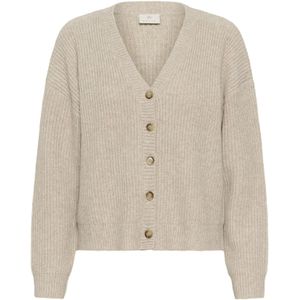 Kaffe Gebreid vest 'Fiorella'  lichtbeige