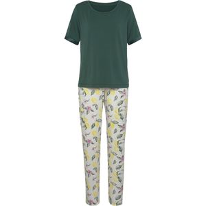 LASCANA Pyjama 'LAS Summer Fruits PJ'  groen / gemengde kleuren