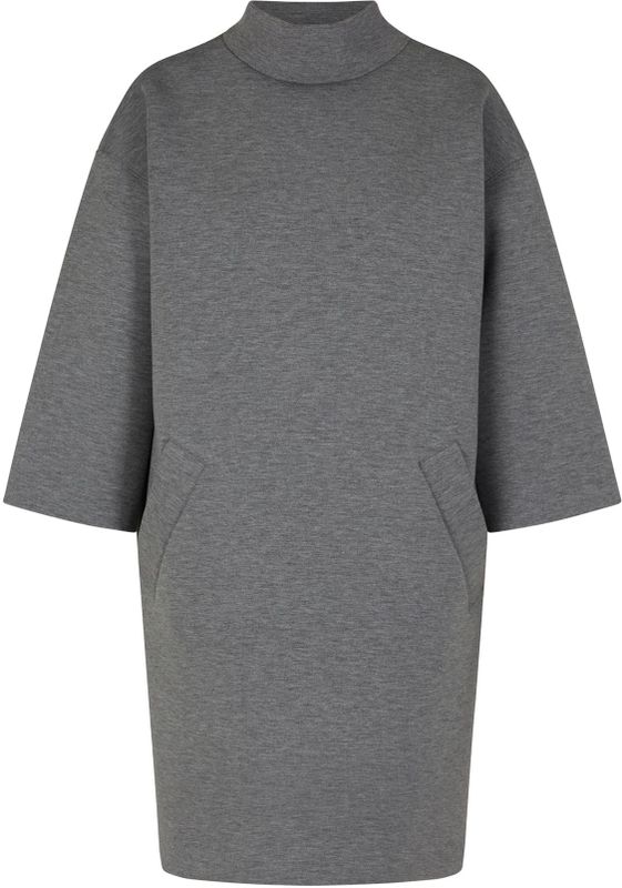 JOOP! - Terka - Jurk - Grijs - Korte Lengte - Driekwart Mouw