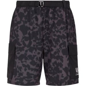 EA7 Emporio Armani Cargobroek 'Visibility'  grijs / antraciet / zwart