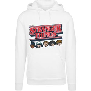 F4NT4STIC Sweatshirt 'Stranger Things Netflix TV Series'  beige / rood / zwart / wit