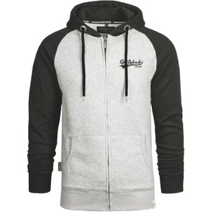 SPITZBUB Sweatvest 'Lucas'  grijs gemêleerd / zwart