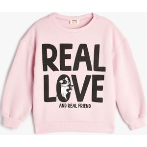 Koton Sweatshirt  rosa / zwart / wit