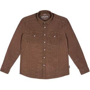 Checker Overhemd ' Dynasty Cord '  bruin