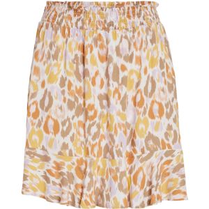 VILA Rok 'Elodie'  brokaat / pastellila / oranje / wit