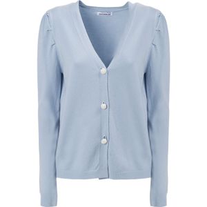 Influencer Gebreid vest  smoky blue