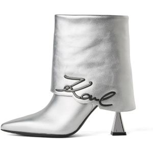 Karl Lagerfeld Enkellaarsjes 'Debut II'  zwart / zilver