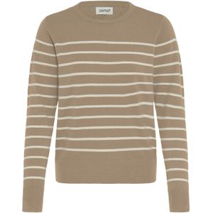 Oxmo Trui 'FKEANA'  beige / wit