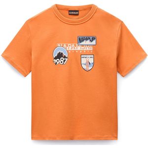 NAPAPIJRI - S-Primero - Shirt - Opaal - Oranje - Zwart - Offwhite