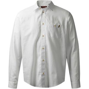 MCS Zakelijk overhemd 'Brandon'  bruin / wit