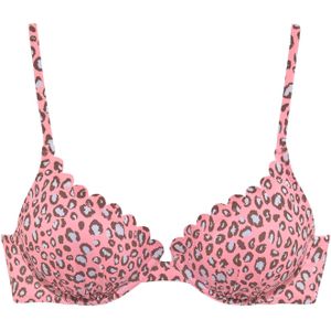 LASCANA Bikinitop  bruin / pink / wit