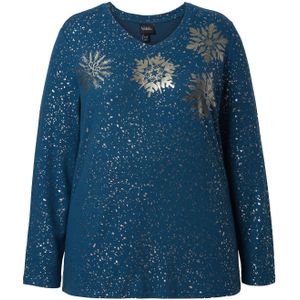 Ulla Popken Sweatshirt  petrol / platina