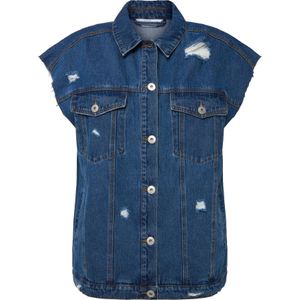Studio Untold Bodywarmer  blauw denim