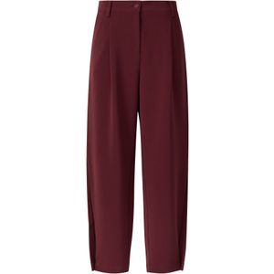 s.Oliver - Bandplooibroek - Bordeaux - Tapered - High Waist