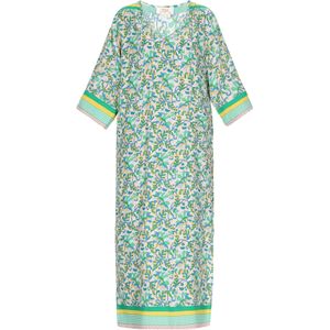 Gaya Jurk 'Boho'  crème / citroen / mintgroen / lichtgroen