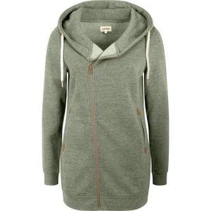 Oxmo - Vicky - Sweatvest - Bruin Groen - Capuchon