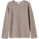 Merino Wol Top - Lange Mouwen - Ronde Hals - Slim Fit - Kantdetail