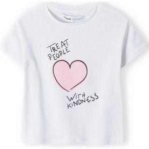 MINOTI Shirt  pink / zwart / wit