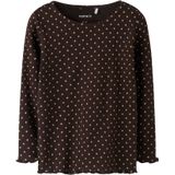 NAME IT Shirt  lichtbeige / chocoladebruin