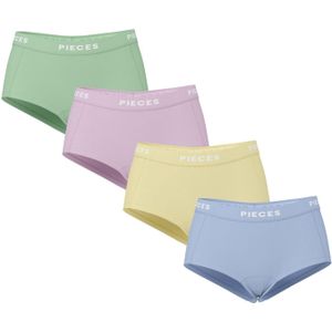 PIECES Broekje  hemelsblauw / geel / mintgroen / rosa