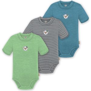 normani Rompertje/body 'Tihoi'  blauw / grijs / groen / wit