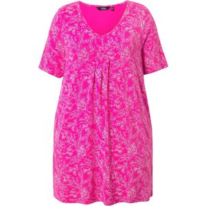 Ulla Popken Shirt  magenta / offwhite